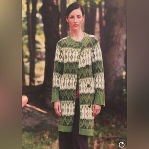 Sparrow Pine Creek Irish fair isle sweater coat